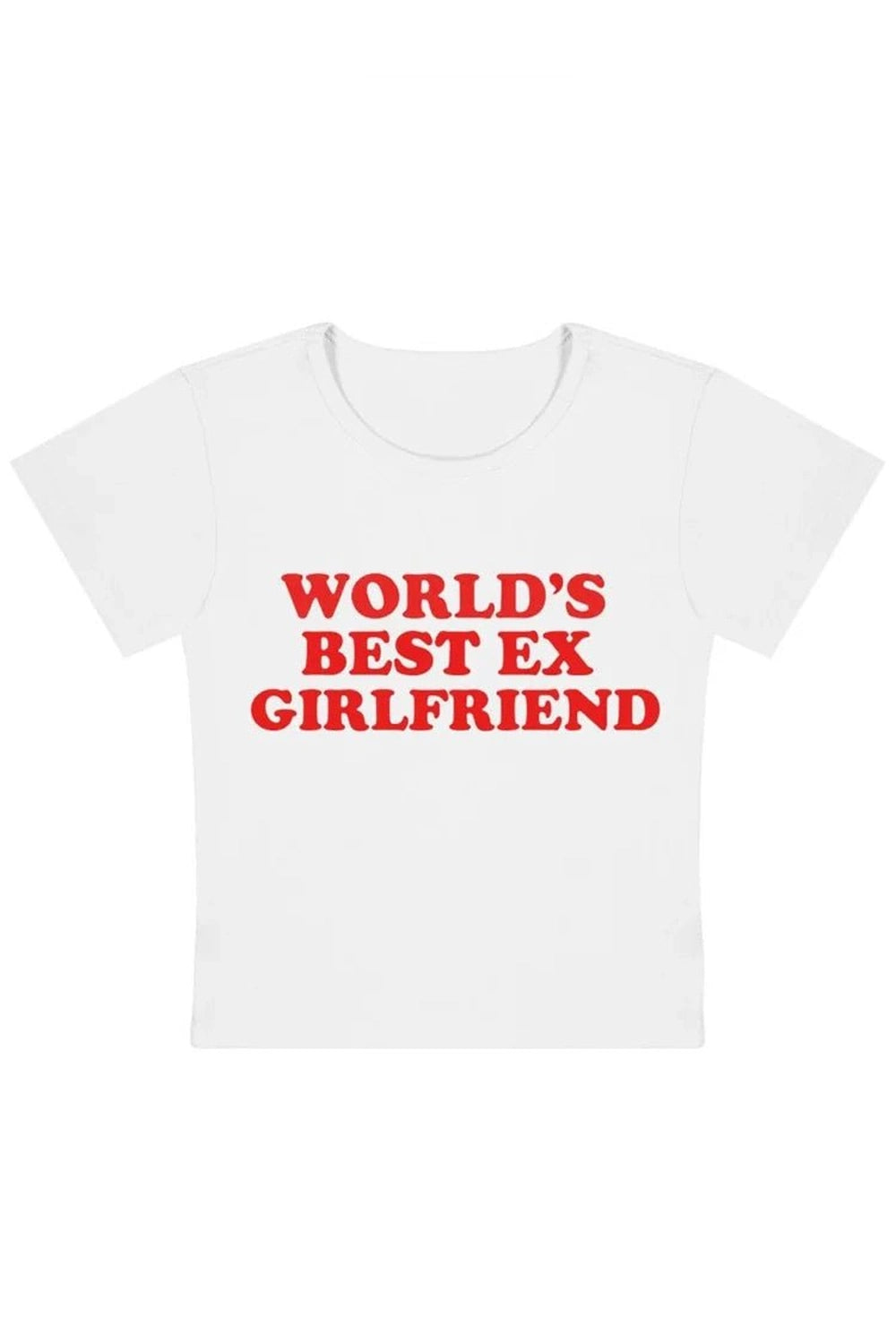 Aesthetic World's Best Ex Girlfriend Slogan Top Beige Shoptery