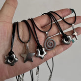 Y2K Cosmic Pendant Necklace Shoptery