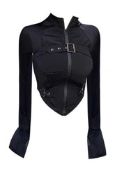 Y2K Gothic Two-Piece Set tops Shoptery