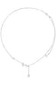 Necklace – Aesthetic Zircon – Curated Look – Boho Jewelry platinum 40cm Shoptery