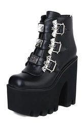 Alt Cobweb Vampire Cosplay Boots pu Shoptery