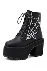 Alt Rivet Burgundy Platform Shoes Black Shoptery