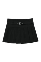 Retro Autumn Chic Short Zipper Skirt Black Shoptery