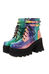 Alt Colorful Motorcycle Ankle Boots Shoptery