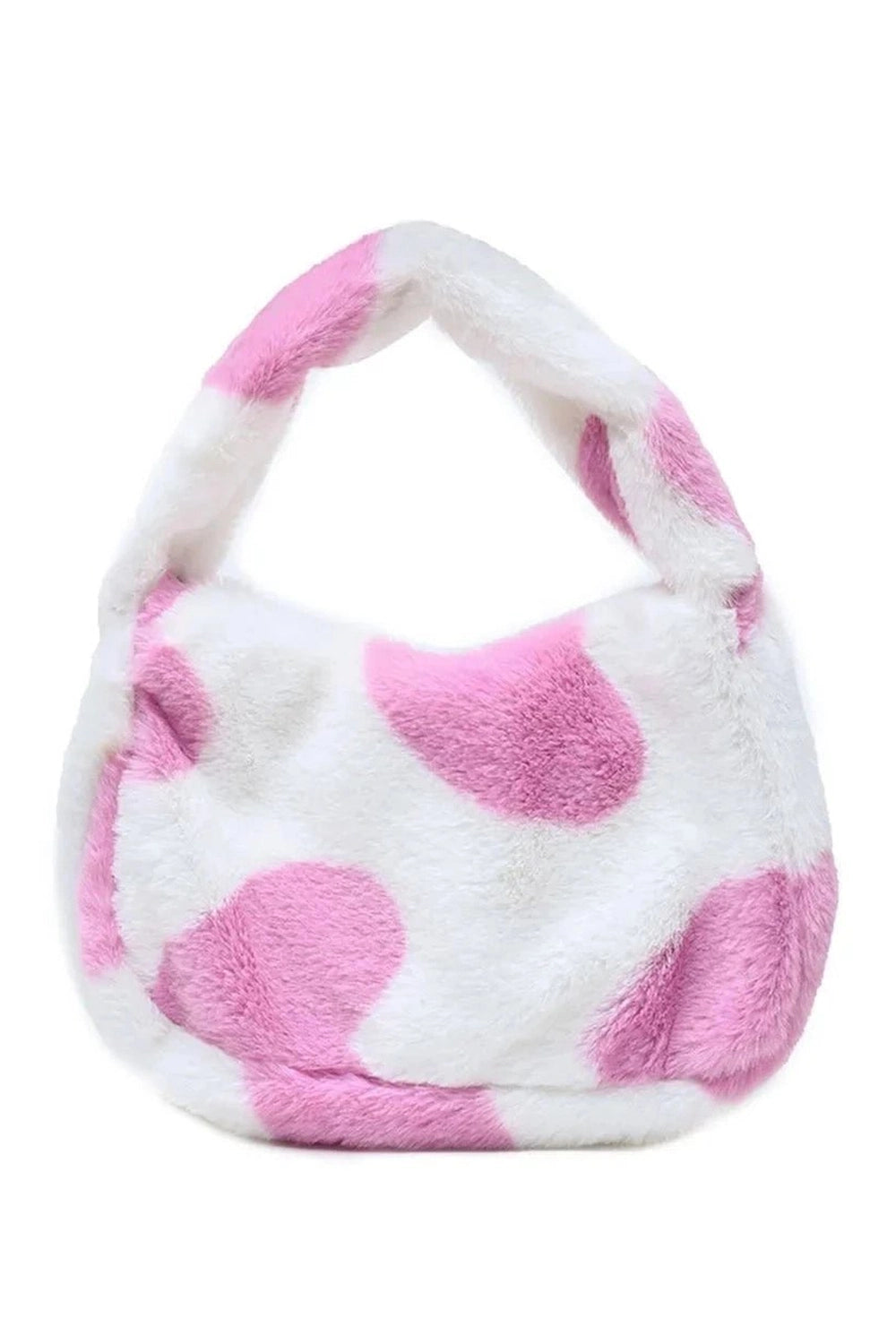 Aesthetic Fluffy Shoulder Plush Tote 4-pink Shoptery