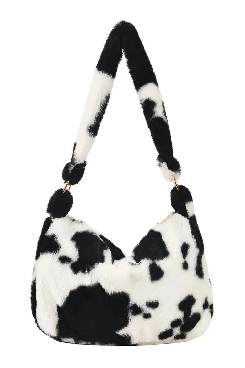 Aesthetic Fluffy Shoulder Plush Tote 5-D Shoptery