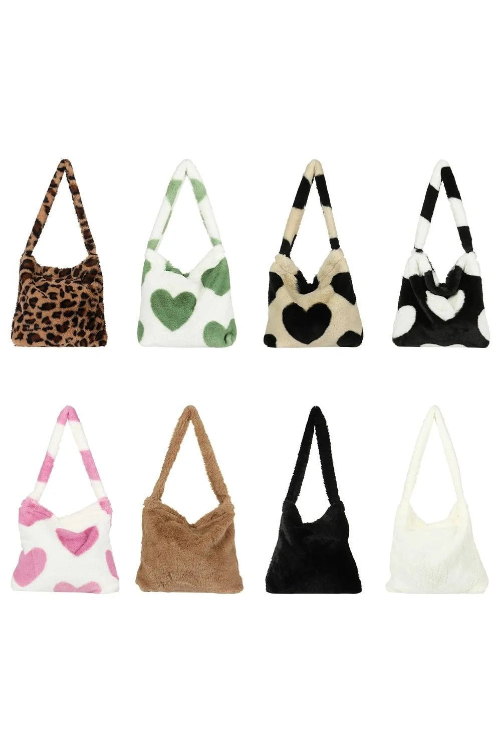 Aesthetic Fluffy Shoulder Plush Tote Shoptery