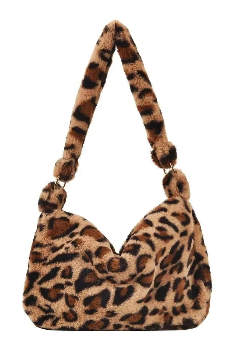 Aesthetic Fluffy Shoulder Plush Tote 5-E Shoptery