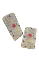 Aesthetic Gradient Star Clear Phone Case Shoptery