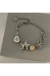 Heart Star Chain Bracelet Y2K Fairy Jewelry A Shoptery