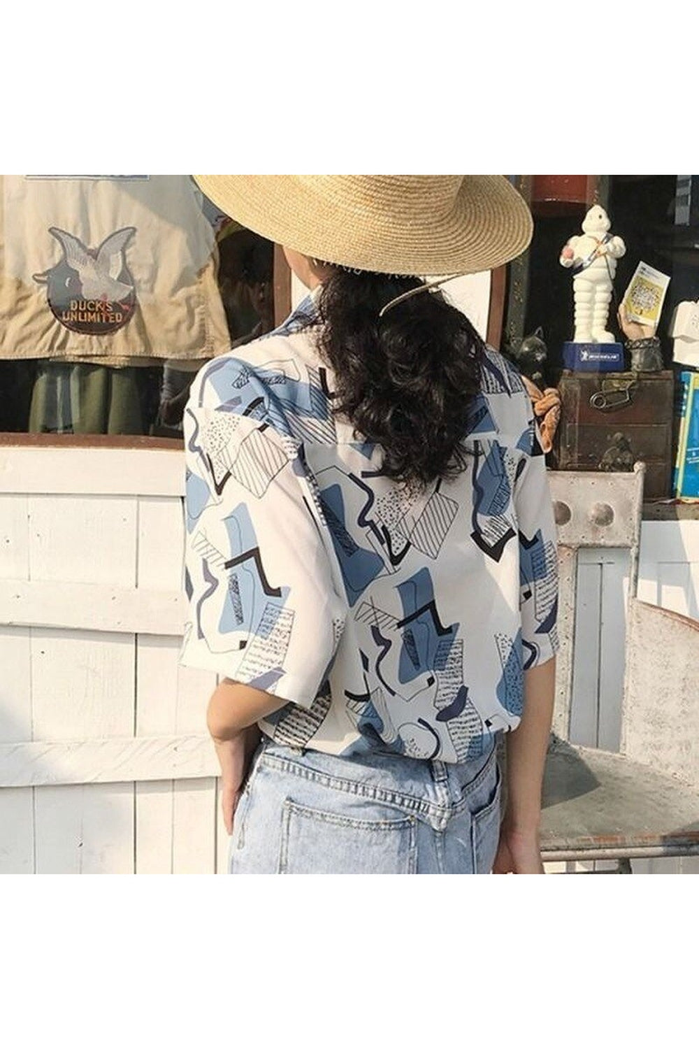 Korean Aesthetic Simple Shirt Shoptery