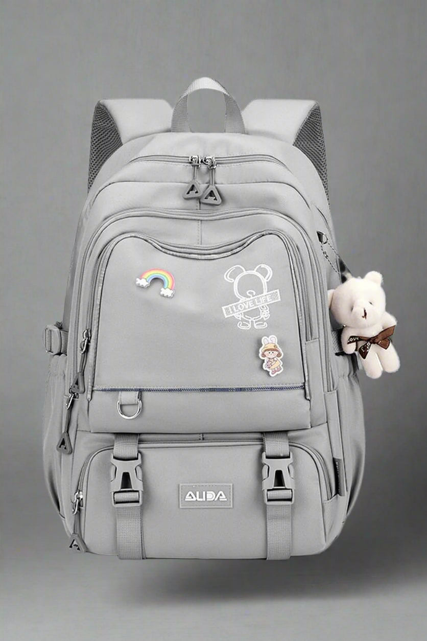 Pastel Large Backpack Kawaii grey Shoptery