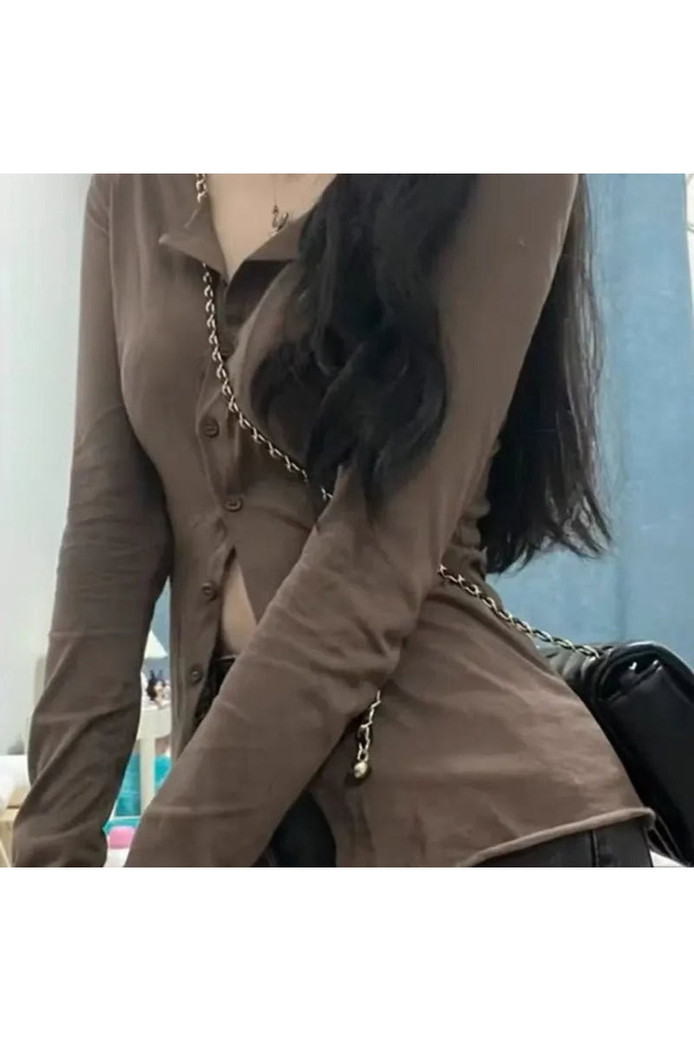 Retro Long Sleeve Elegant Blouse Shoptery