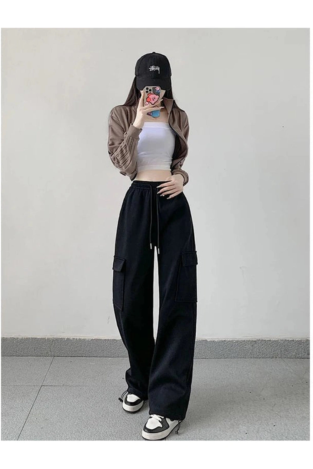 Y2k Oversized Cargo High Waist Pants Shoptery