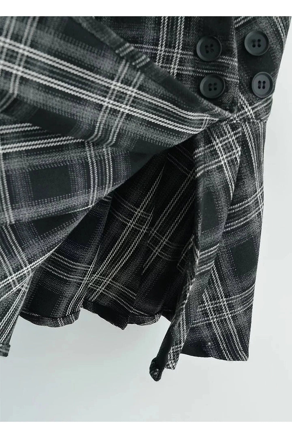 Retro Preppy Style Plaid Pleated Mini Skirt Shoptery