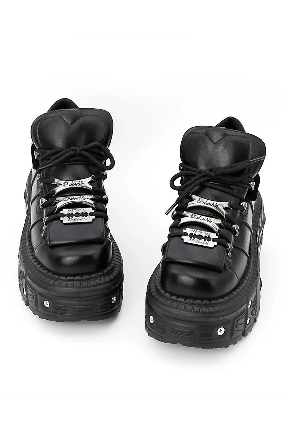 Alt Punk Lace-up Ankle Sneakers Shoptery
