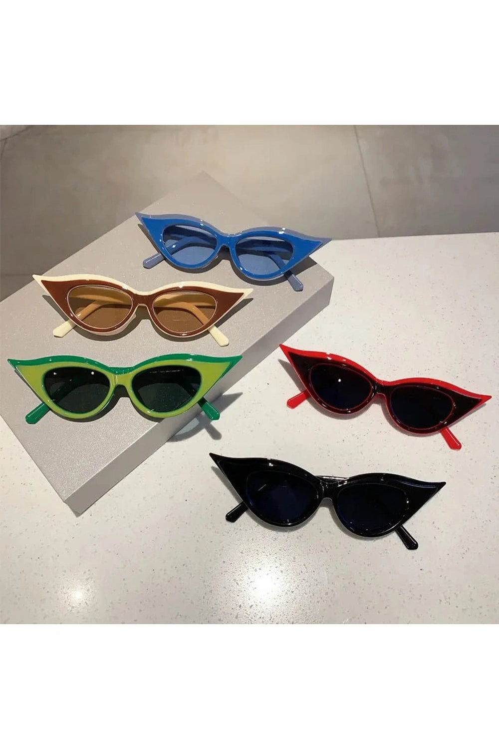 Retro Cat Eye Trendy Sunglasses Shoptery