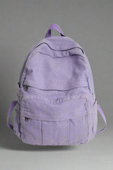 School Bag College Student Retro Backpack purple L32cmW13cmH34cm Shoptery