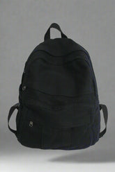 School Bag College Student Retro Backpack black L32cmW13cmH34cm Shoptery