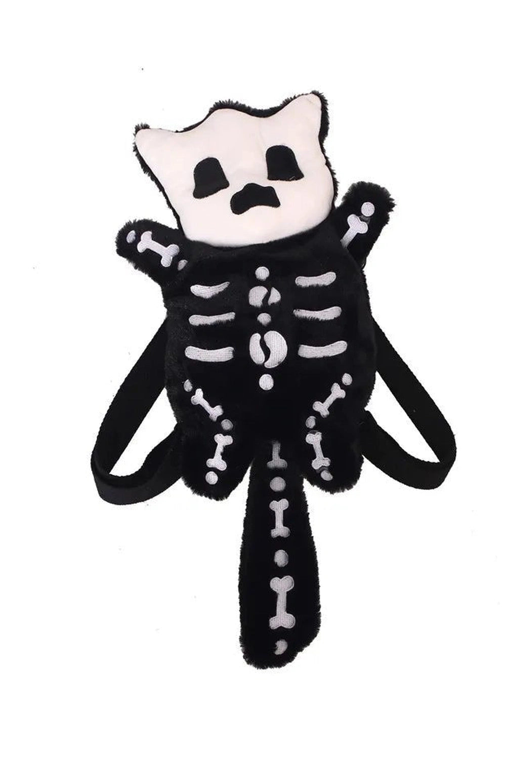 Alt Skull Plush Water Bottle Bag black 18x7x39cm Shoptery