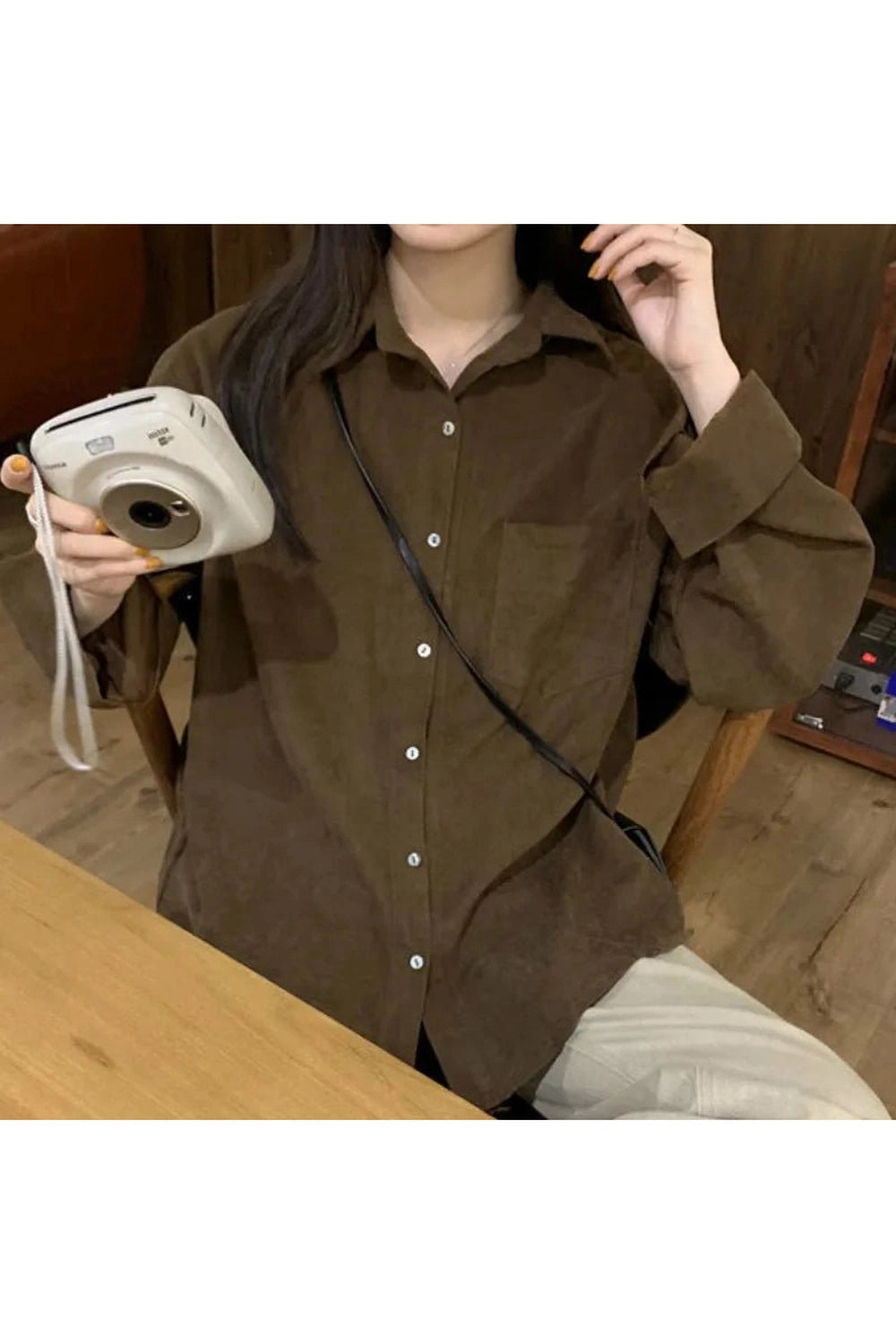 Solid Pocket Retro Shirt Shoptery