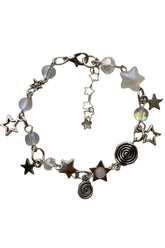 Y2k Star Dice Beaded Bracelet Shoptery