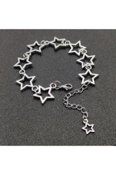 Y2k Stellar Silhouette Charm Bracelet Default Title Shoptery