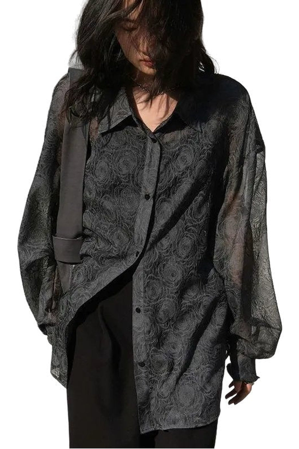 Alt Streetwear Lantern Sleeve Shirt Shoptery