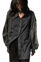 Alt Streetwear Lantern Sleeve Shirt Shoptery