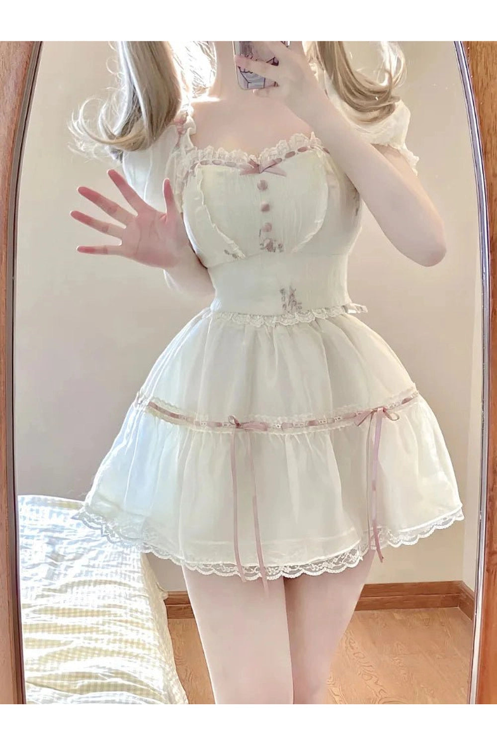 Coquette 2-Piece Summer Dress Outfit Set Shoptery