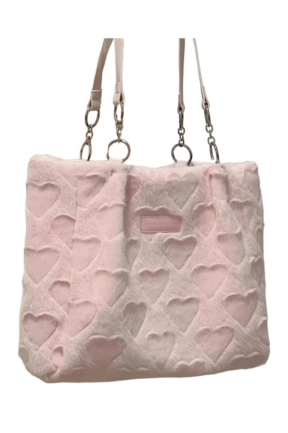Coquette Sweet Heart Furry Tote Bag Pink(AE存量)****** Shoptery