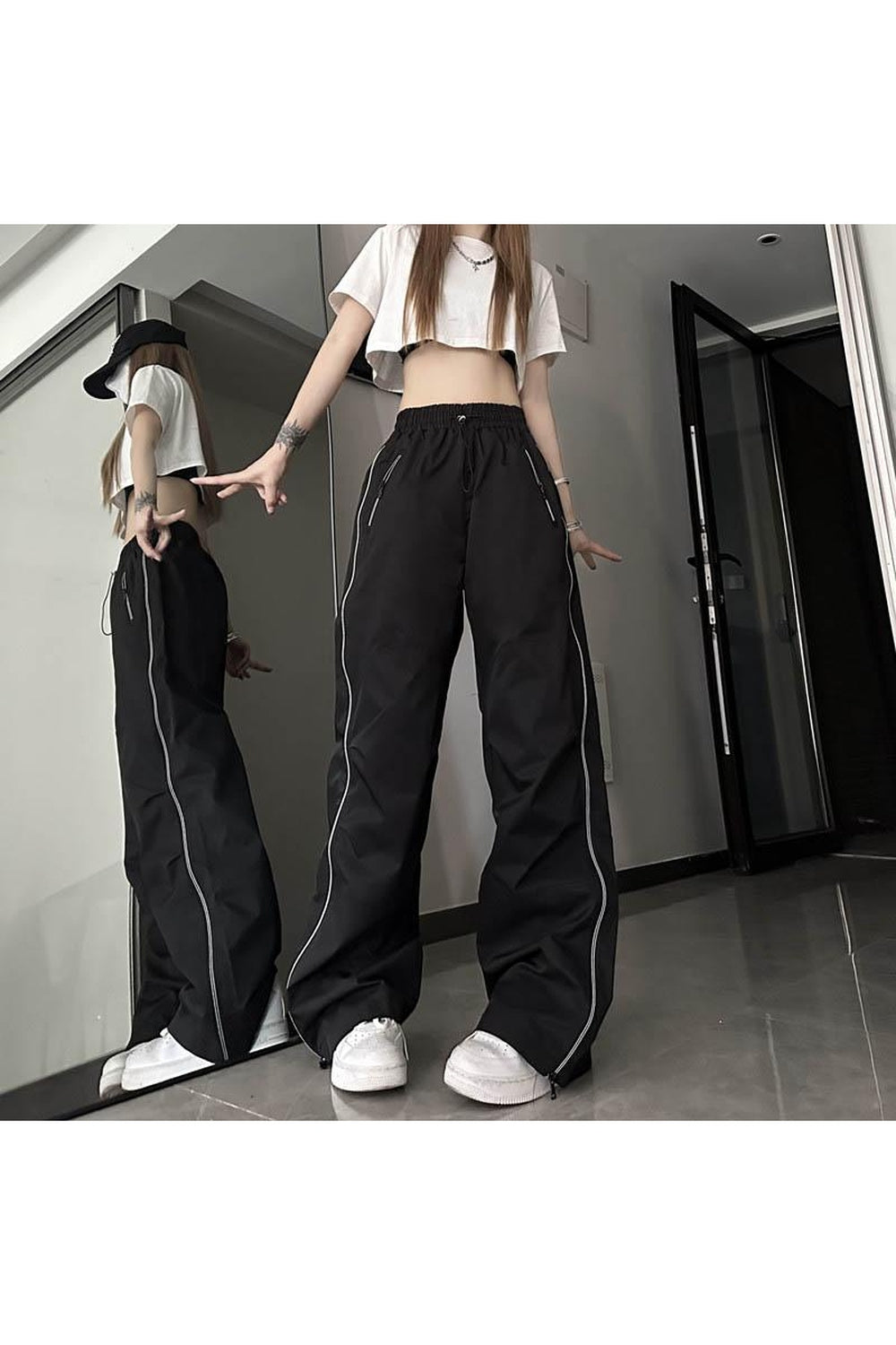 Y2k Techwear Streetwear Sweatpants Shoptery