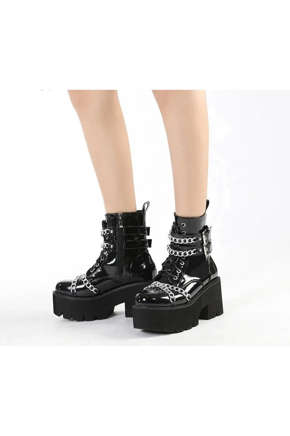 Thick Bottom Alt Gothic Shoes Shoptery