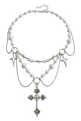 Alt Victorian Gothic Rosary Pearl Necklace A Shoptery