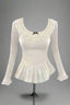 Coquette Victorian Whispers Top White Shoptery