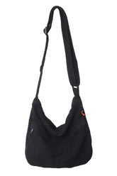 Retro Canvas Korean Messenger Handbag Black Canvas Bag (30cm<Max Length<50cm) Shoptery