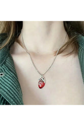 Aesthetic Vivid Heartbeat Pendant Shoptery