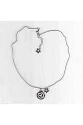 Edgy Vortex Charm Punk Necklaces A Shoptery