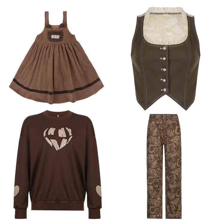 Brown Aesthetic Clothes & Outfits - Shoptery