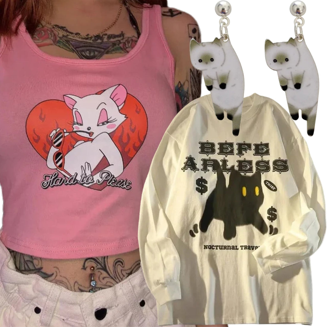 Cat Print Clothing - Shoptery