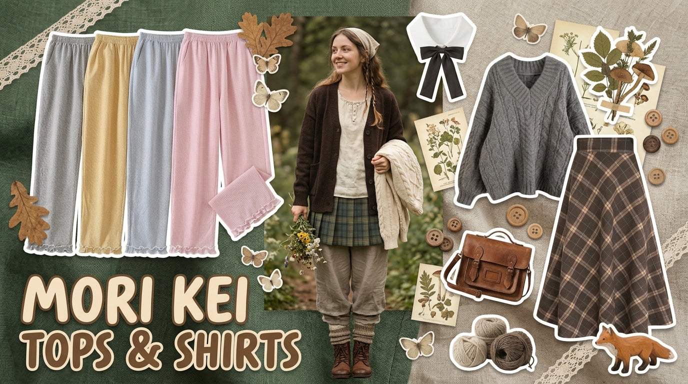 Mori Kei Tops & Shirts