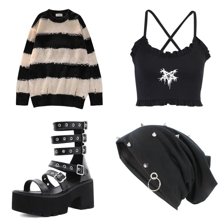 Punk Aesthetic Clothes - Punk Aesthetic Outfits - Shoptery