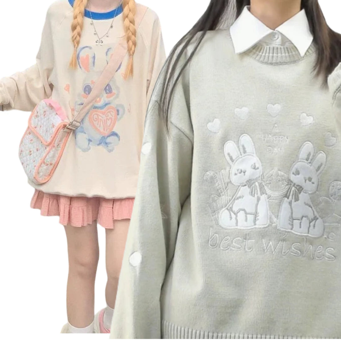 Rabbit Print Clothes - Shoptery