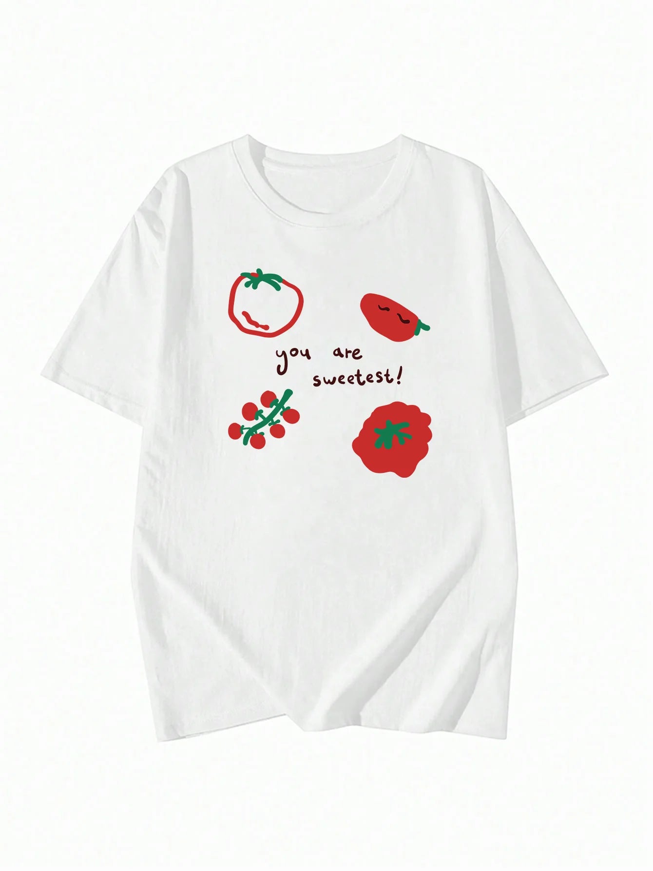 Sweetest Tomato Sketch Aesthetic T-Shirt 01-JCS Shoptery