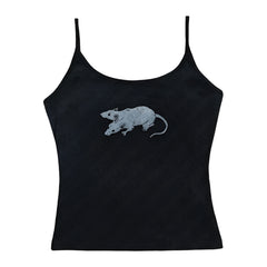 Alt Double Rat Graphic Tube Crop Top 3 Shoptery
