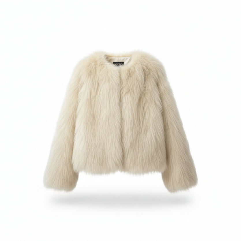 Pearl Soft Furry Coat Shoptery