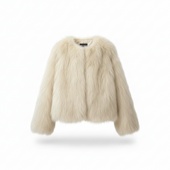 Pearl Soft Furry Coat Shoptery