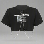 Top – Link Statement – Streetwear Style Black Shoptery