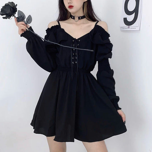 Dress – Alt Black – Alternative – Casual Dress black Shoptery