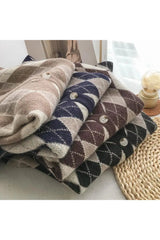 Retro Classic Argyle Knit Vest Shoptery